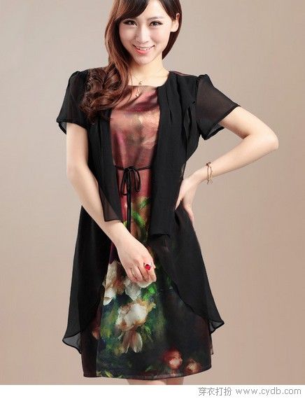 短、中袖連衣裙優雅迎初秋